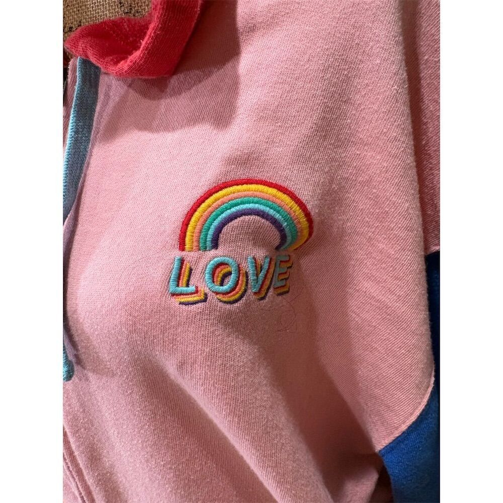 SO Women's Multicolor Zippered Hoodie Jacket Size S - Picture 2 of 13